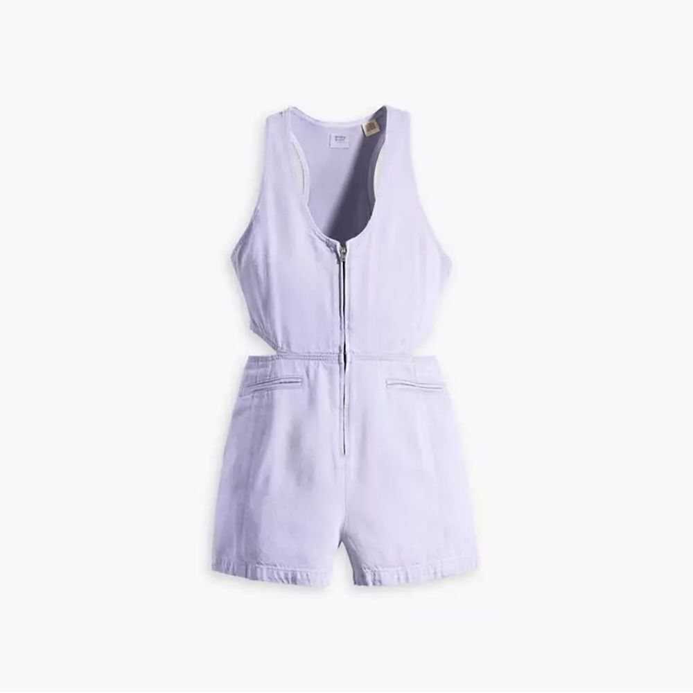 NWT- Levis- RYDON CUTOUT ROMPER-Dusty Persian Violet - Purple-Size Large